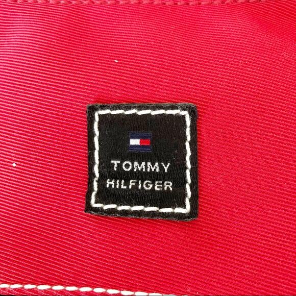 Tommy Hilfiger Red Y2K Mini Canvas Handbag - Picture 4 of 6